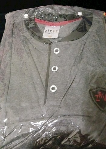 Erkek Siyah Uzun Kollu Pamuklu Pijama Takımı - Görsel 3