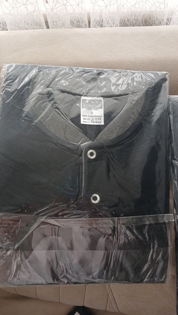 Üç Yıldız Siyah Erkek Pijama Takımı - Görsel 2