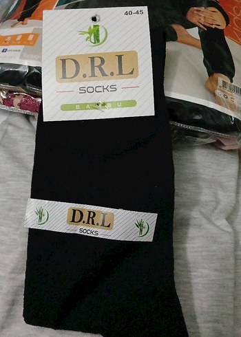 12 TANE D.R.L Siyah Erkek Çorap 40-45