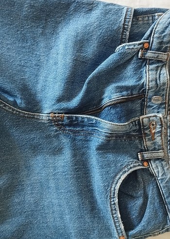 s Beden mavi Renk Kadın Mavi Denim Regular Fit Jean