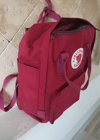 Beden Kanken Bordo Fermuarlı Kadın Sırt Çantası