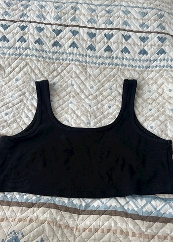Siyah Kadın Spor Crop Top