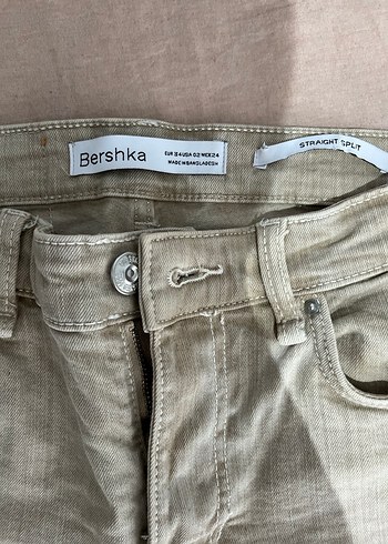 Bershka Bej Kadın jean Pantolon - Görsel 4