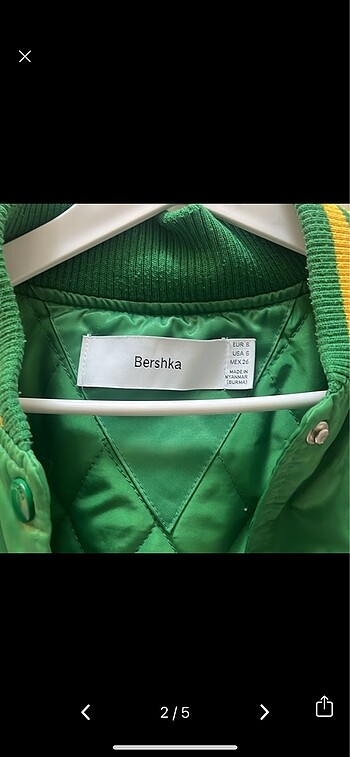 Bershka BERSHKA YEŞİL KOLEJ MONTU