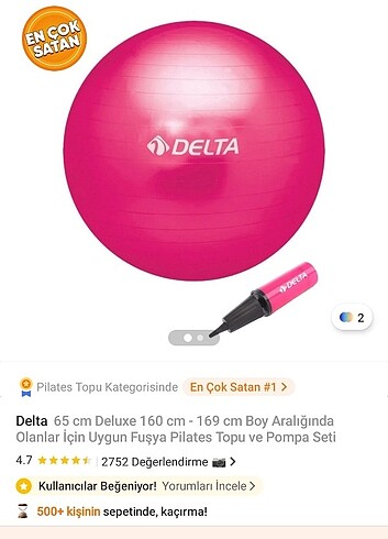 Delta pilates topu 65 cm