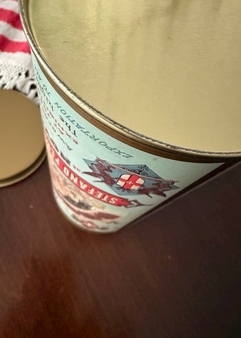 Pernigotti teneke Bisküvi/çikolata kutusu İtalyan - Görsel 9