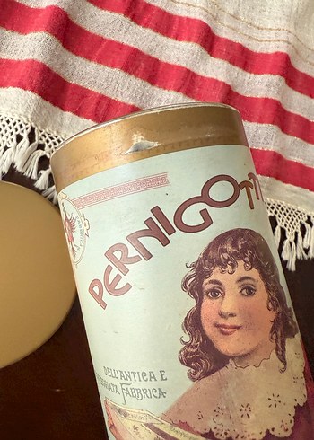 Pernigotti teneke Bisküvi/çikolata kutusu İtalyan - Görsel 8