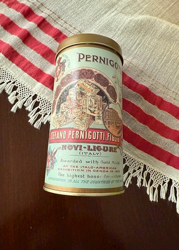 Pernigotti teneke Bisküvi/çikolata kutusu İtalyan - Görsel 4