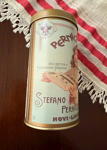 Pernigotti teneke Bisküvi/çikolata kutusu İtalyan - Görsel 3