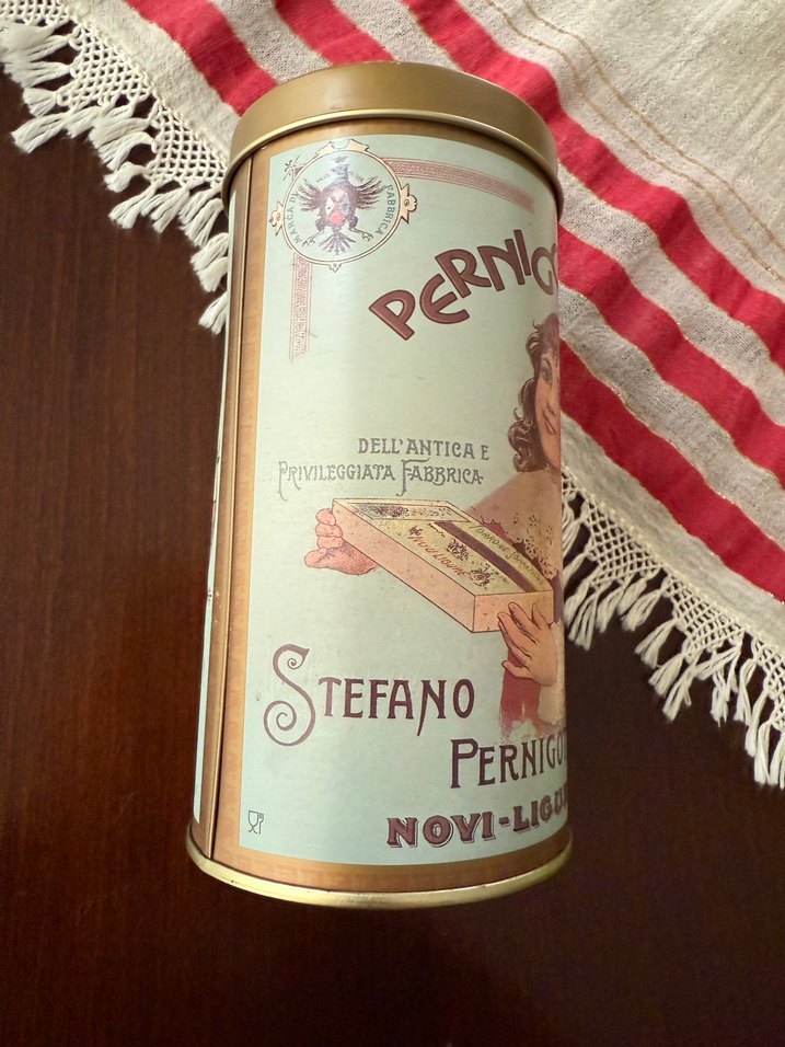 Pernigotti teneke Bisküvi/çikolata kutusu İtalyan - Görsel 3