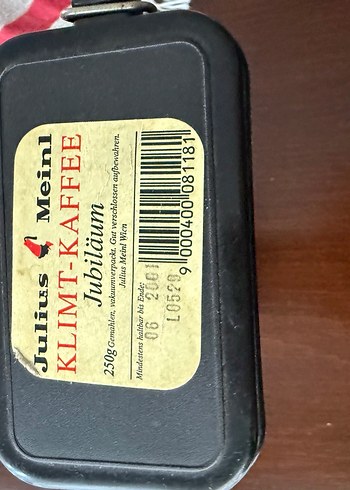 Meinl Kaffee / Julius Meinl Klimt -Kaffee boş kahve kutusu orij. - Görsel 2