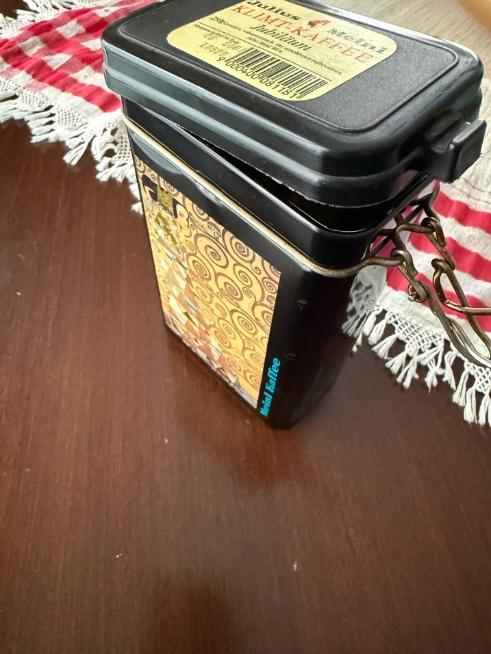 Meinl Kaffee / Julius Meinl Klimt -Kaffee boş kahve kutusu orij. - Görsel 4