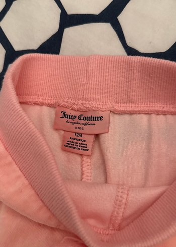 Juicy Couture /Kız Bebek Pembe Fermuarlı İkili eşofman takımı - Görsel 7