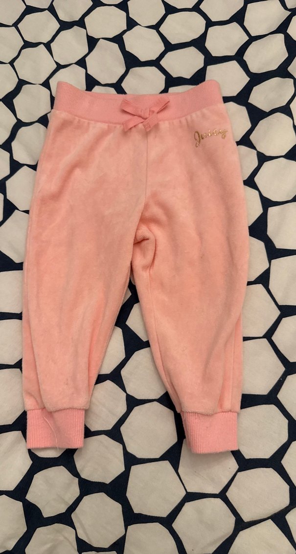 Juicy Couture /Kız Bebek Pembe Fermuarlı İkili eşofman takımı - Görsel 5