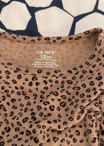 3 adet Carters marka 12 aylık Kahverengi Desenli ve ekoseli - Görsel 9