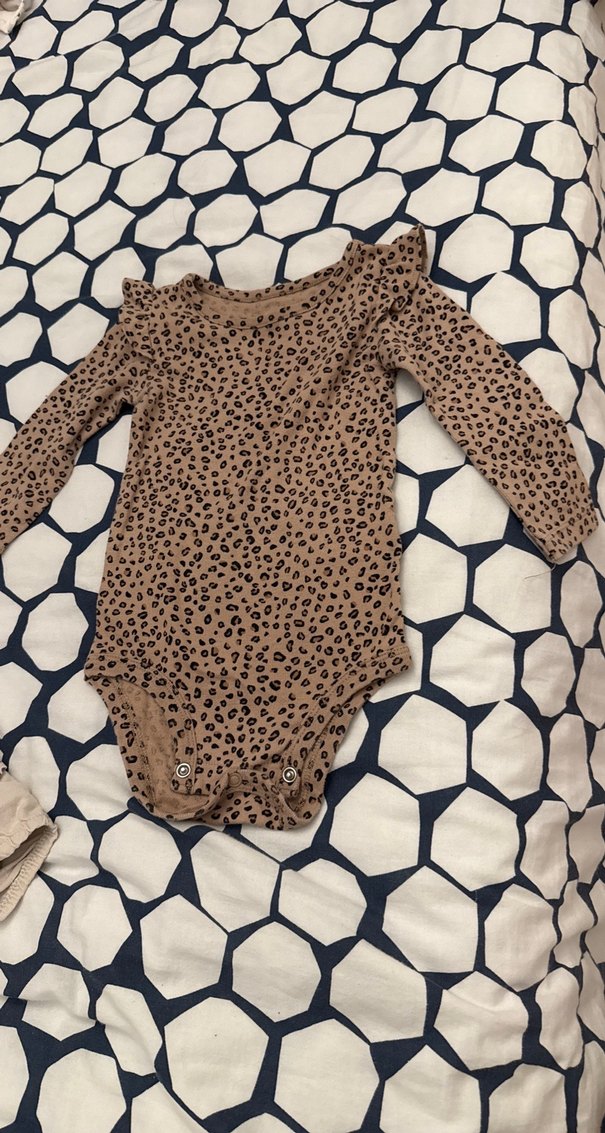 3 adet Carters marka 12 aylık Kahverengi Desenli ve ekoseli - Görsel 2