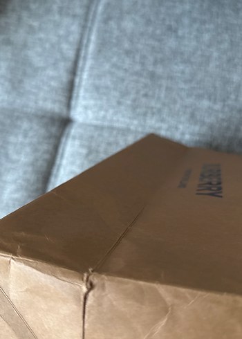 Burberry Baskılı Kahverengi saplı kâğıt/ karton poşet Çanta - Görsel 4