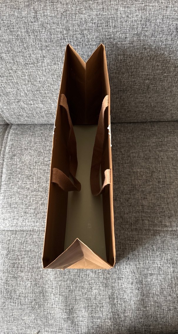 Burberry Baskılı Kahverengi saplı kâğıt/ karton poşet Çanta - Görsel 3