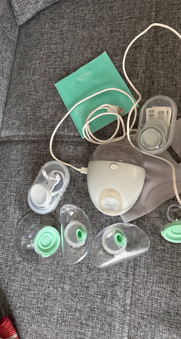 Elvie Pump,Beyaz Elektrikli Göğüs Pompası SetiArızalı - Görsel 3