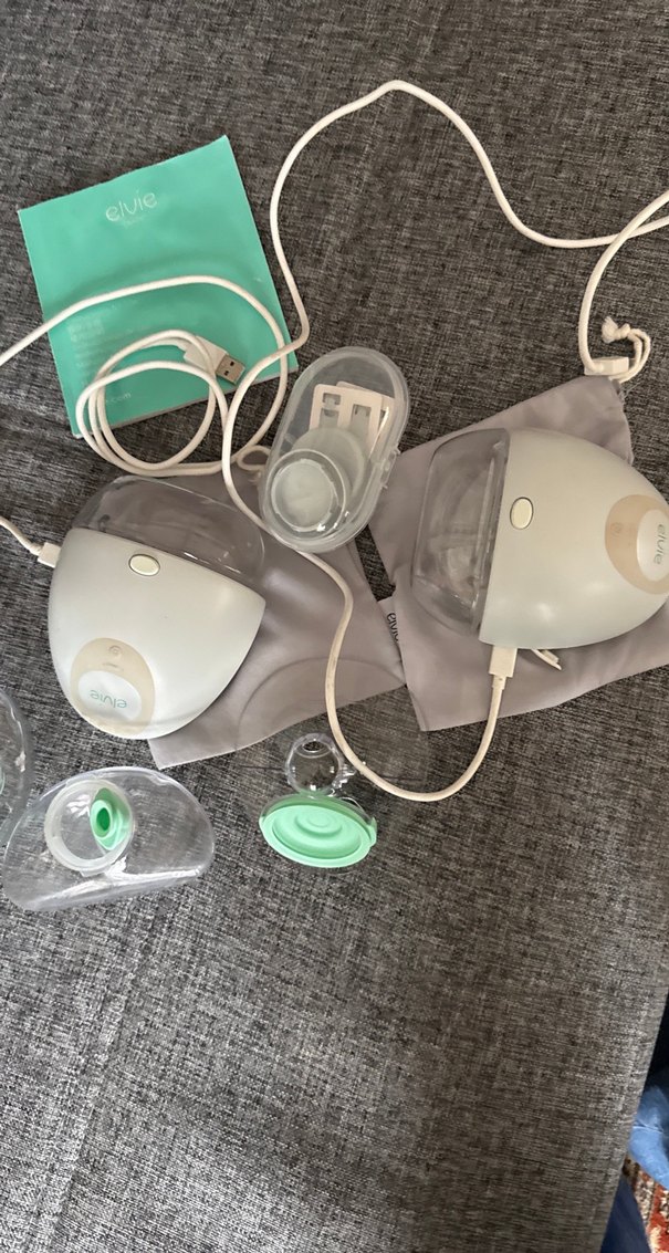 Elvie Pump,Beyaz Elektrikli Göğüs Pompası SetiArızalı - Görsel 2