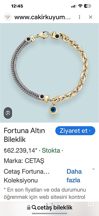 Cetaş marka #altın #bileklik