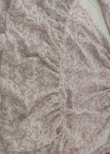 44 Beden ten rengi Renk pembe beyaz geçişli kolu Uzun tunik