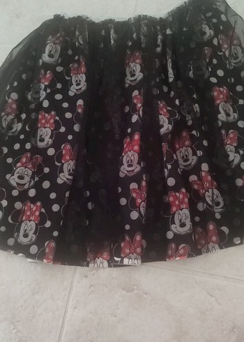 7 Yaş Beden çeşitli Renk Kız Çocuk Çok Renkli Minnie Baskılı Etek