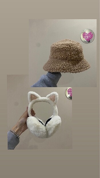 Peluş-Şapka ,Kulaklık