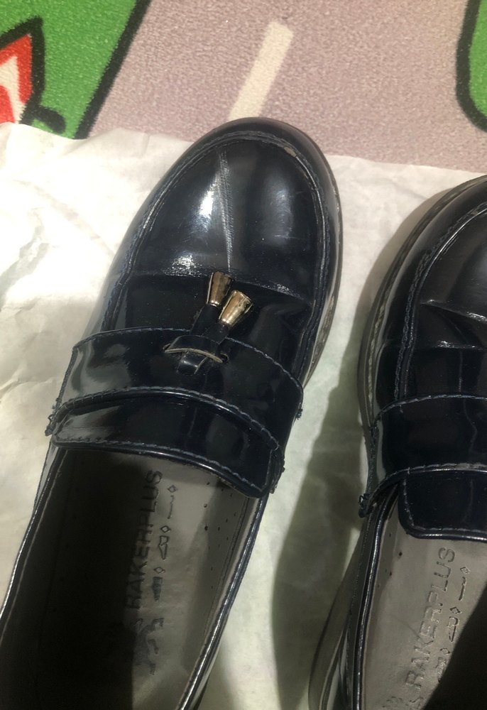 Erkek çocuk lacivert rugan ayakkabı - Görsel 4