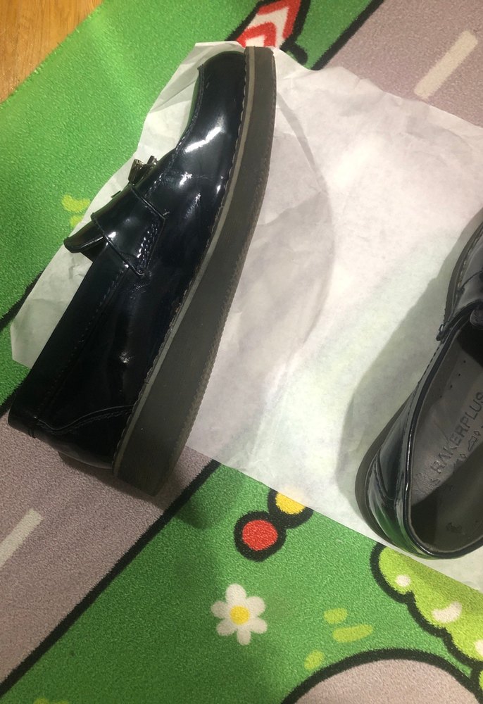 Erkek çocuk lacivert rugan ayakkabı - Görsel 2