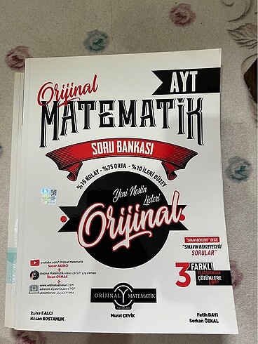 ORİJİNAL AYT MATEMATİK