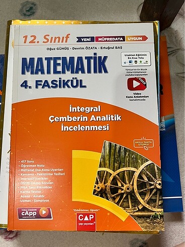 TÜREV İNTEGRAL FASİKÜL ÇAP