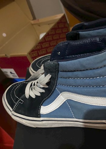 vans siyah mavi bilekli