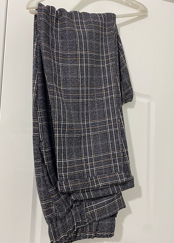 Gri Regular Fit Kadın Kumaş Pantolon - Görsel 2