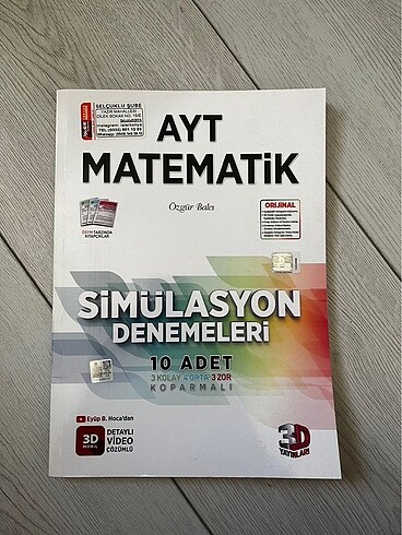 3D AYT Matematik 10?lu Branş Denemesi