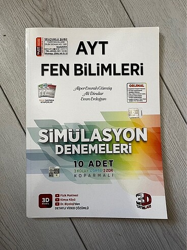 3D AYT Fen 10?lu Brans Denemesi