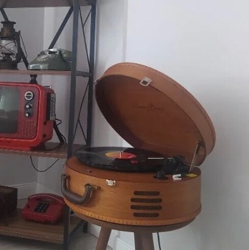 Ahşap Pikap Plak Çalar