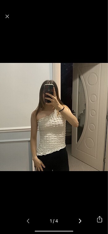 H&M tek omuz üst