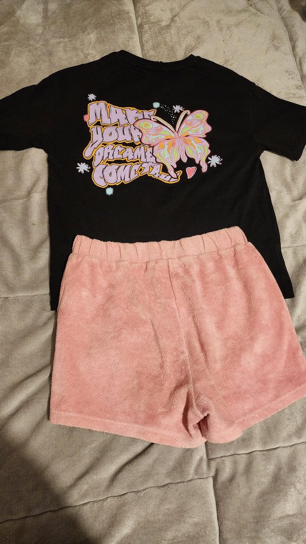 Pembe Mini Kadın Şort, Rahat Kesim - Görsel 2