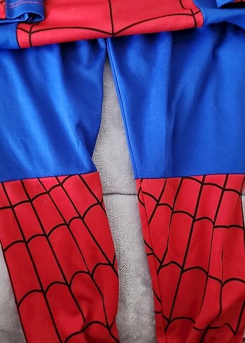 Standart Beden Beden spiderman Uzun Kollu Kırmızı Mavi Örümcek Adam Kostümü