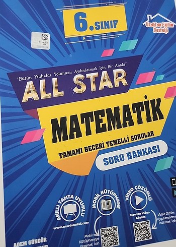 6. Sınıf soru bankası 4 adet tertemiz çözülmedi