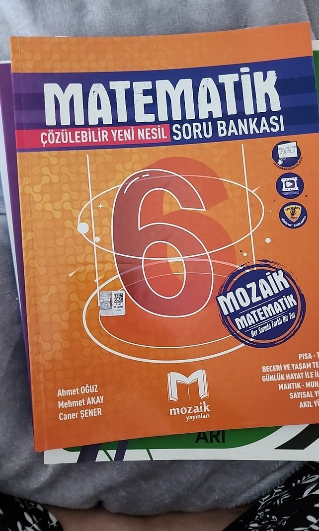 6. Sınıf soru bankası 4 adet tertemiz çözülmedi - Görsel 4