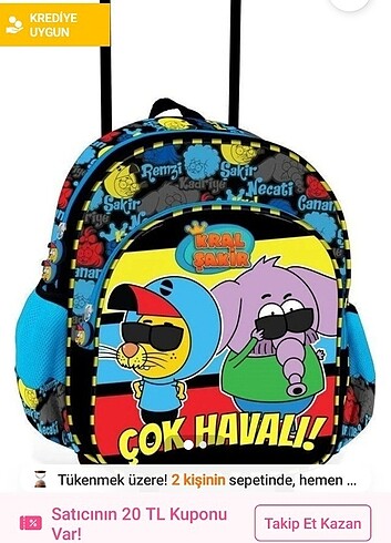 Anaokulu çantası çekçekli - Görsel 7