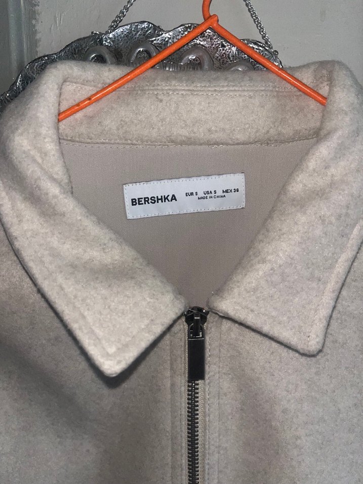 Bershka Bej Fermuarlı Erkek Ceket - Görsel 2