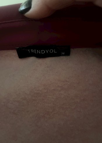 Pembe Deri Midi Düğmeli Şortlu tulum - Görsel 2