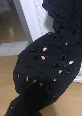 Kadın Siyah Uzun Kollu dantel detaylı üst - Görsel 2