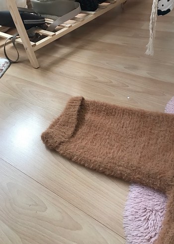 Boğazlı yün kazak - Görsel 2