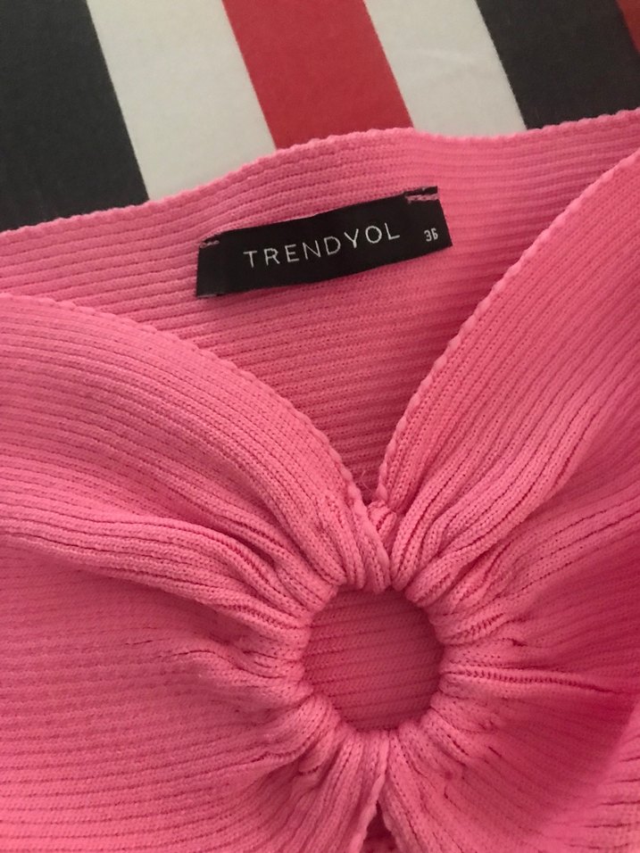 Pembe Straplez Uzun Elbise - Görsel 2