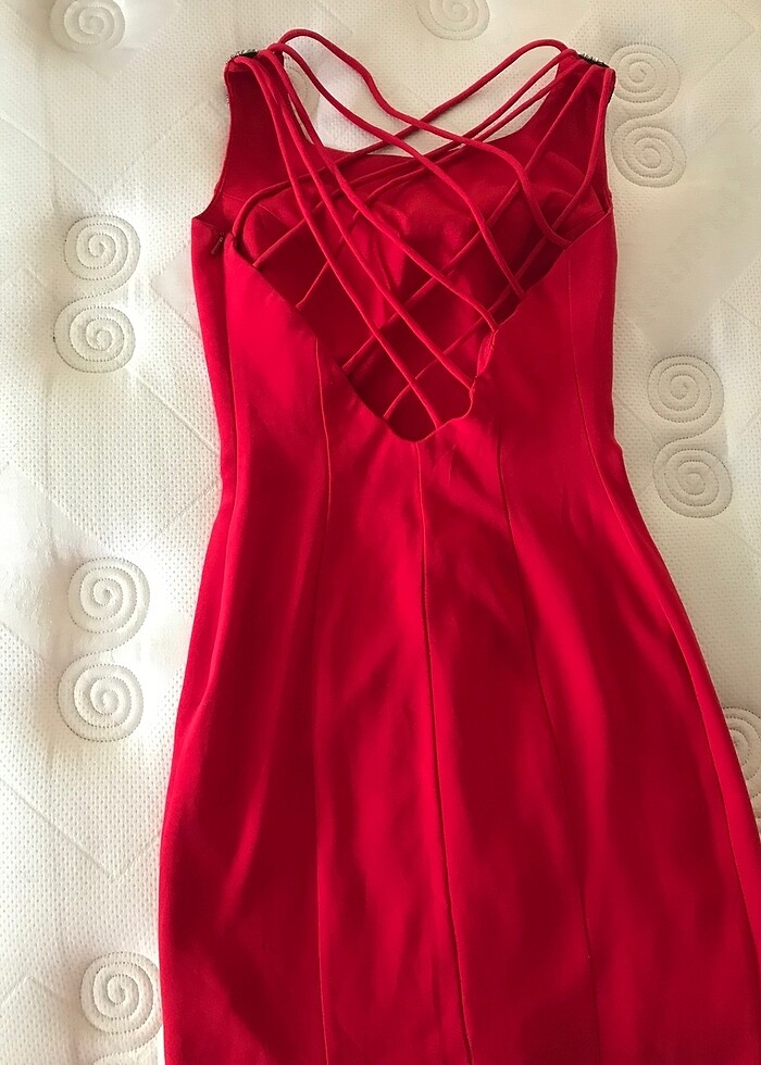 Bayan abiye omuz kısmı taşlı sırt çapraz model - Görsel 2