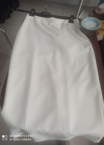 Zara Beyaz şık kalem etek